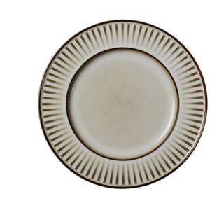Casa Domani Durable Stoneware Leros Rim Plate Dinnerware 27cm