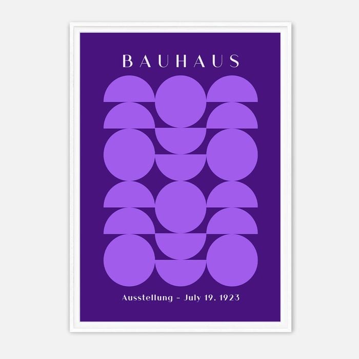 Galrie Bauhaus Exhibition Art Print - July 19, 1923 - Modernist Geometric Design, White Frame, A1 60 x 84cm (23 x 33inch)
