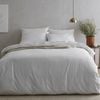 Bedding Co. Quilt Cover Set 500TC Organic Cotton White Queen