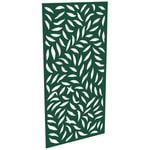 ProtectorAl 300-1200w x 1201-2400h Dark Green/Gloss White Large Leaf Unframed Composite Deco Panel