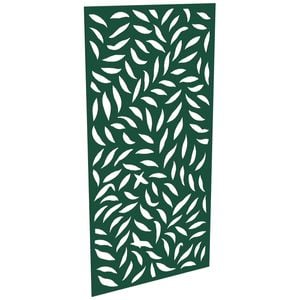 ProtectorAl 300-1200 x 1201-2400mm Dark Green/Gloss White Large Leaf Unframed Composite Deco Panel