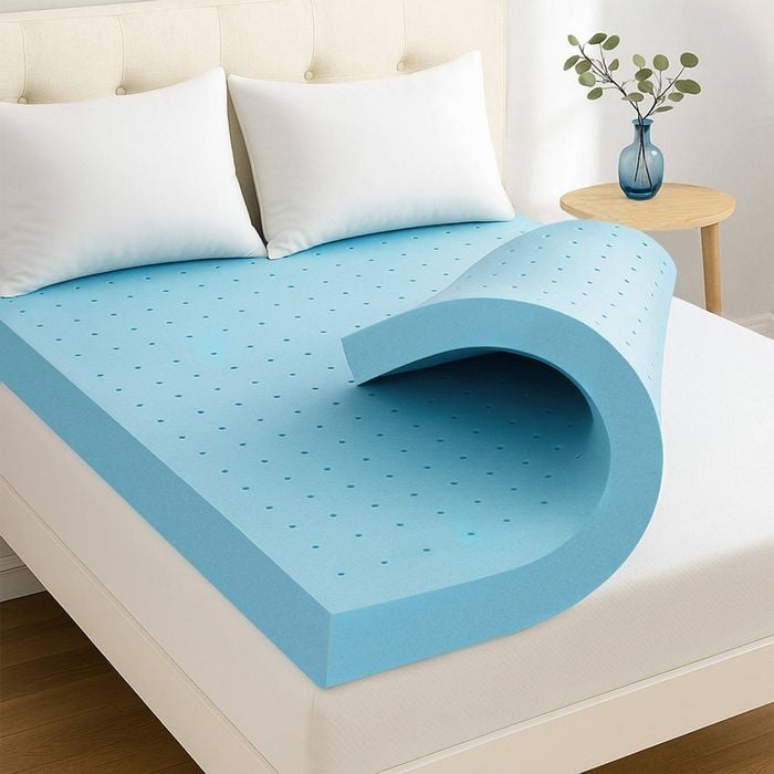Giselle 12cm Memory Foam Mattress Topper Ventilated Gel - Queen