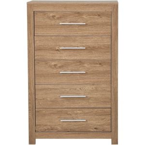 Jason 5 Drawer Chest Tallboy - Dark Oak
