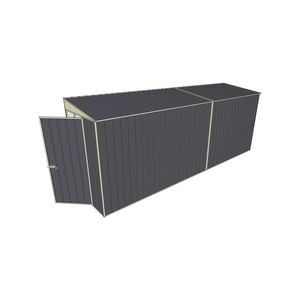 Build-A-Shed 1.2 x 5.2 x 2.0m Skillion No Side Doors Shed - Grey