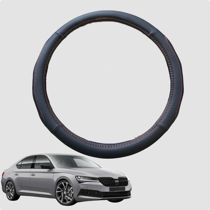 Steering Wheel Cover for Skoda Superb 2015-Current (B8 typ 3V) 38CM | Circle