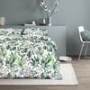 Amsons Pure Cotton Groove King Quilt Cover Set- Green/White