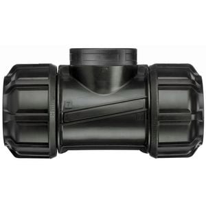 Philmac Metric 20mm x 20mm x 3/4" Poly x Poly x FI BSP Pipe Tee