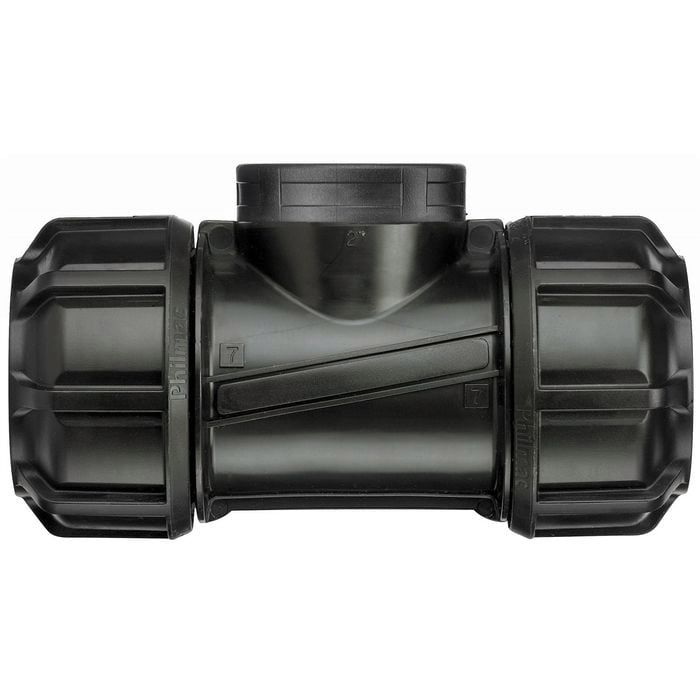 Philmac Metric 20mm x 20mm x 3/4" Poly x Poly x FI BSP Pipe Tee