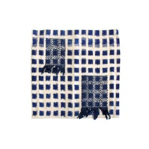 Bondi Blue Embroidered Applique Cushion Cover 43 x 43cm