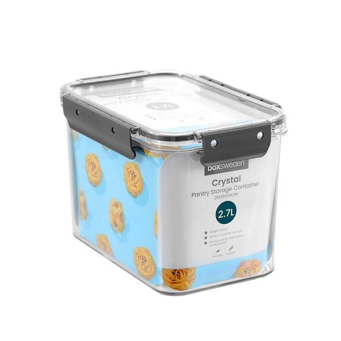 Boxsweden Crystal 2.7L/21cm Pantry Storage Container - Clear