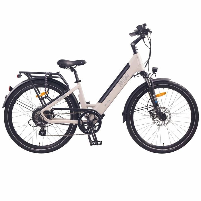Ncm T3s Step-thru Trekking E-bike, 250w, 48v 12ah 576wh Battery, Hydraulic Brake [sand 26"]