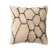 Accessorize Bedroom Collection 45cm x 45cm Natural Alba Natural/Black Filled Cushion