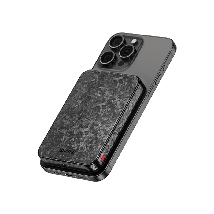 Sharge CarbonMag 10K - Wireless Carbon Fiber Power Bank
