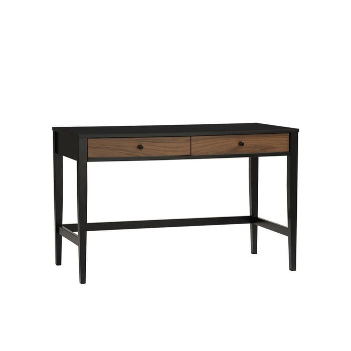Modern Furniture CONALL Study Desk 120cm - Walnut & Black