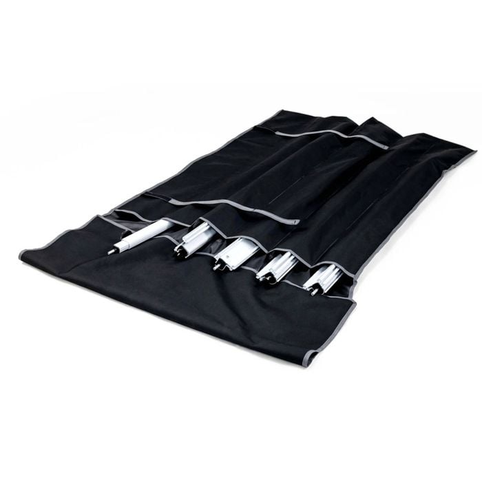 Anti Flap Kit Storage Bag Black 6 Pocket for AFK & Caravan Curved Awning Rafters