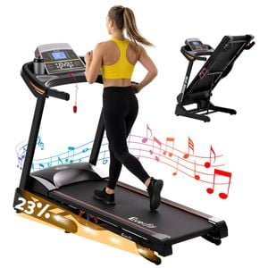 Everfit Black 48cm Electric Incline Treadmill