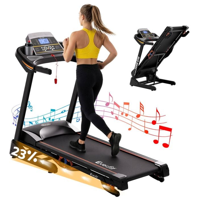 Everfit Black 48cm Electric Incline Treadmill