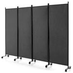 Costway Folding Privacy Screen 1.8×2.6M Grey
