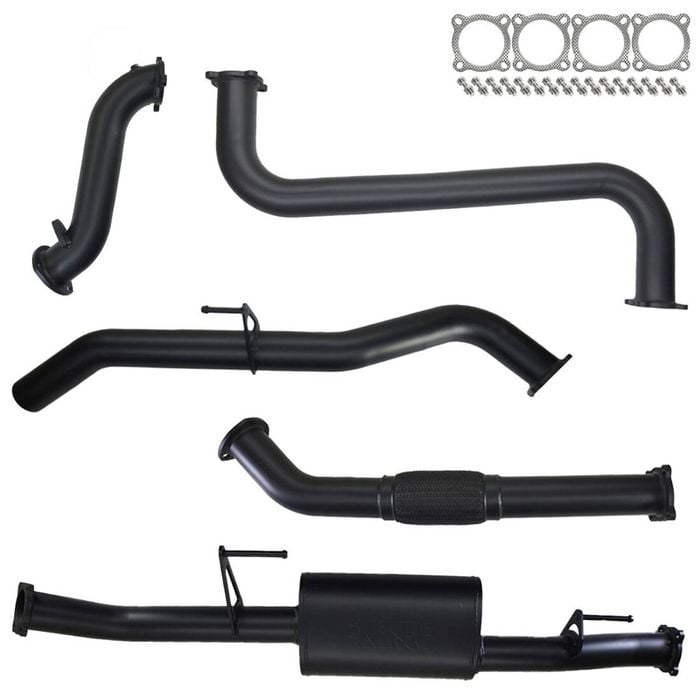 Ignite Exhausts Turbo Back For Nissan D40 Navara 2.5l Manual 3" No Cat With Muffler 409 Stainless Steel