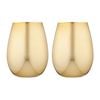 2pc Tempa Aurora Gold Glass Tumbler