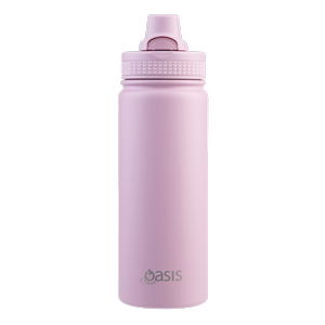 Oasis Challenger Stainless Steel Quick Release Drink Bottle 550ml - Blush