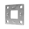 Sunrise Electric And Mechanical Backing Plate Mount Square Flange Natural - 40mm Square - Ef40n