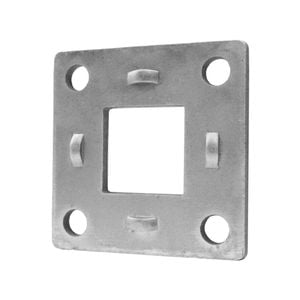Sunrise Electric And Mechanical Backing Plate Mount Square Flange Natural - 40mm Square - Ef40n