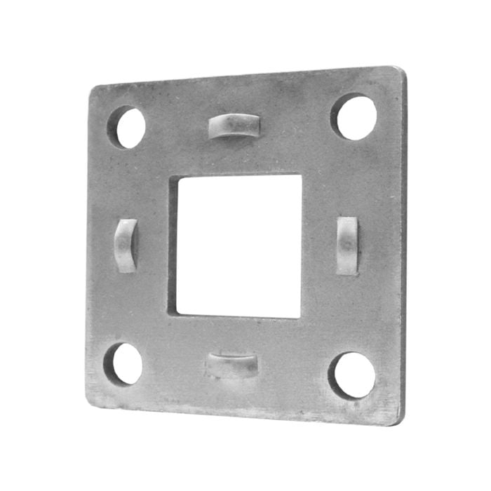 Sunrise Electric And Mechanical Backing Plate Mount Square Flange Natural - 40mm Square - Ef40n