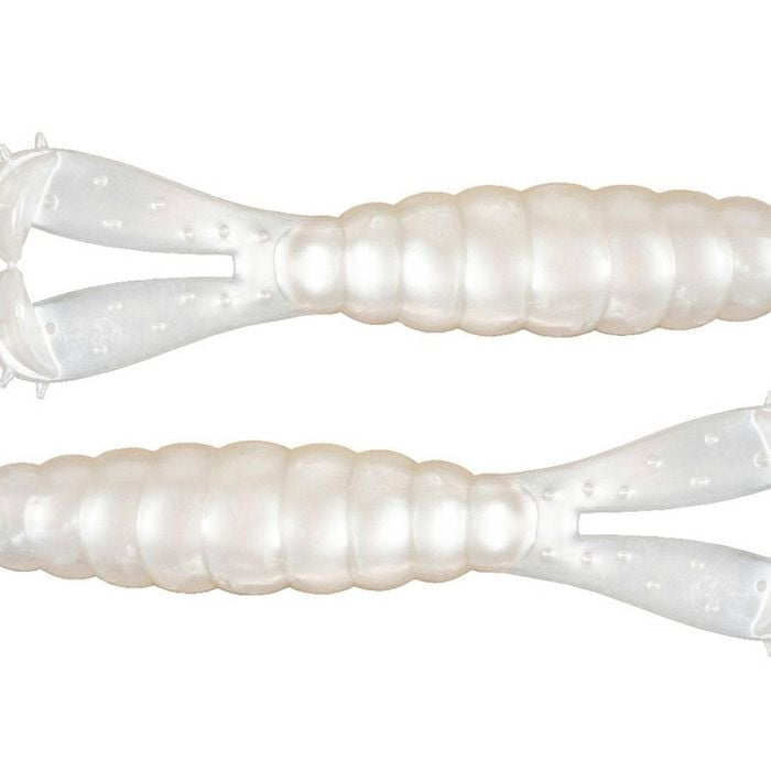 4 Pack of 3.75 Inch Zman Goat Soft Plastic Fishing Lures - Pearl