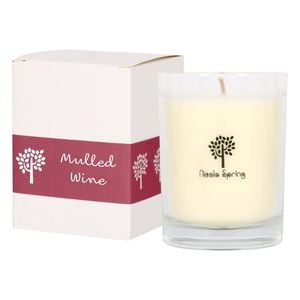 Nicola Spring 160g Soy Wax Scented Candle - Mulled Wine - 28 Hour Burn Time Relaxation Aromatherapy Gift Ready Jar Candle