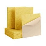 iDeer Life 12PCS Acoustic Foam Sound Absorbing Panels Wall Tiles Square - Yellow