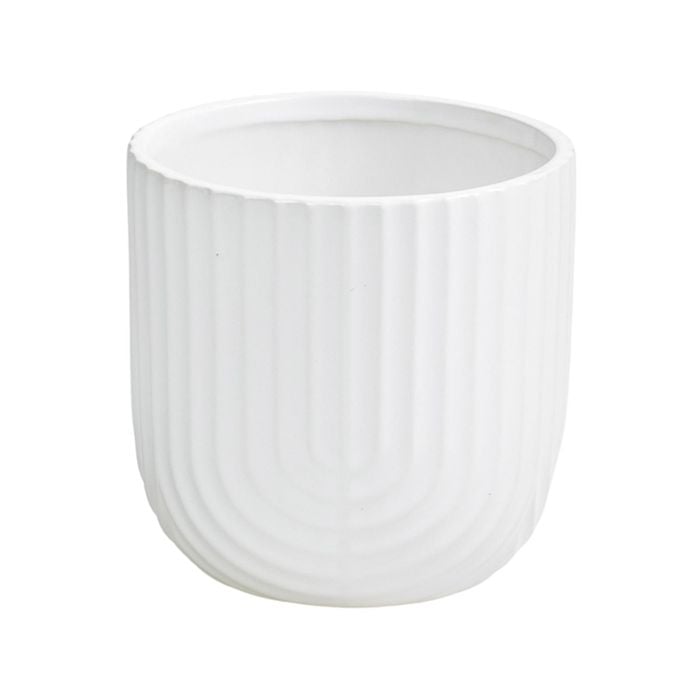 EDEN 12cm Off White Rainbow Planter - 120mm