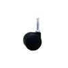 Move It 50mm Black Hooded Socket Furniture Castor - 2 Pack