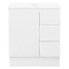 CIBO 750mm White Nordic Full Height Bathroom Vanity With Solid Surface Top
