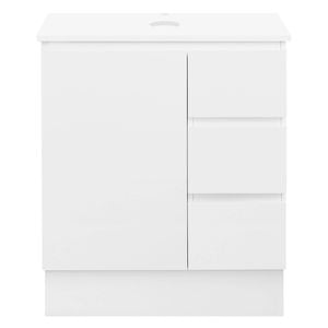 CIBO 750mm White Nordic Full Height Bathroom Vanity With Solid Surface Top