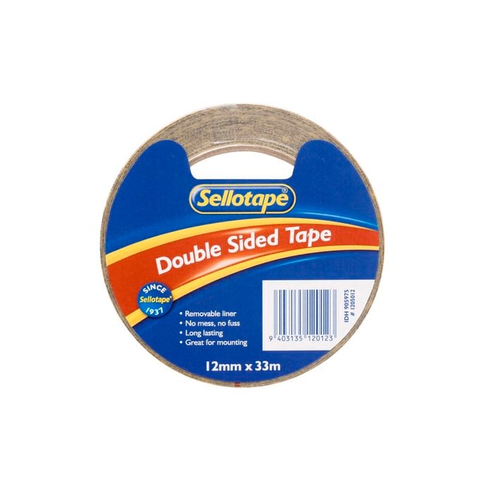 Sellotape® 12mm x 33m Double Sided Tape - 12mm