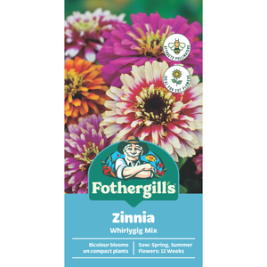 Fothergill's Zinnia Whirlygig Mixed Seeds