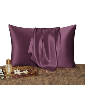 Anypillow Pillowcase 50x90cm Purple Natural Mulberry Silk