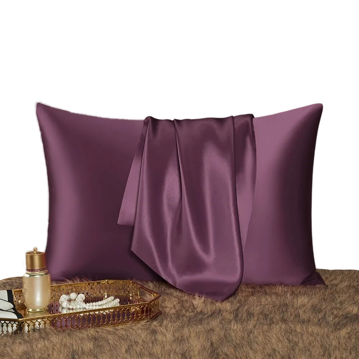 Anypillow Pillowcase 50x90cm Purple Natural Mulberry Silk