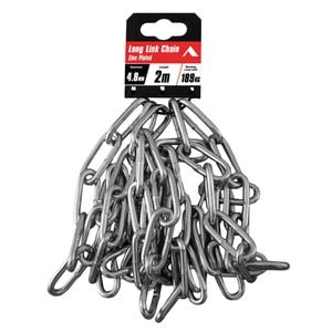 Pinnacle 4.8mm x 2m Zinc Plated Long Link Chain