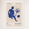 Galrie Papiers Découpés H. Matisse Art Print Blue Silhouette (1955), White Frame, 50 x 70cm (20 x 28inch)