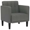 vidaXL Sofa Chair with Armrests Dark Grey 53 cm Fabric single sofa