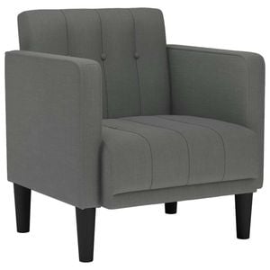vidaXL Sofa Chair with Armrests Dark Grey 53 cm Fabric single sofa