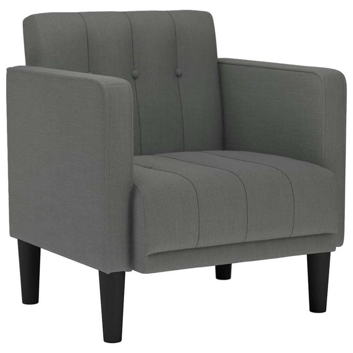 vidaXL Sofa Chair with Armrests Dark Grey 53 cm Fabric single sofa