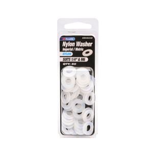 Zenith 1/4" And M6 Nylon Washer - 50 Pack