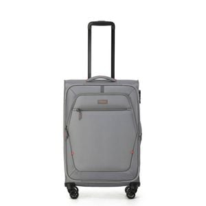 Tosca Luna Lite Soft Case Travelling Luggage Suitcase Medium 65x42x28cm GRY/ORG