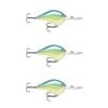 3x Rapala Dives to 20ft Crankbait Lures with Deep Diving Metal Disc - Caribbean