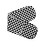 Gingham Double-Mitts Black