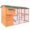 vidaXL Chicken Coop Hen Chook House Cage Rabbit Hutch Nest Box Wood Outdoor