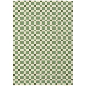 The Rug Connection Horizon Tito Green 160x100cm - Small Pet Friendly Outdoor Floor Rug